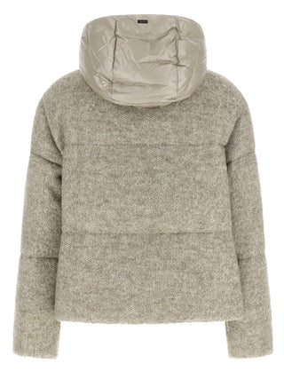 Herno Beige Wool Full-Length Jacket