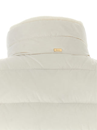 Herno White Polyester Sleeveless Jacket