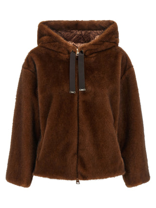 Herno Brown Polyester Bomber