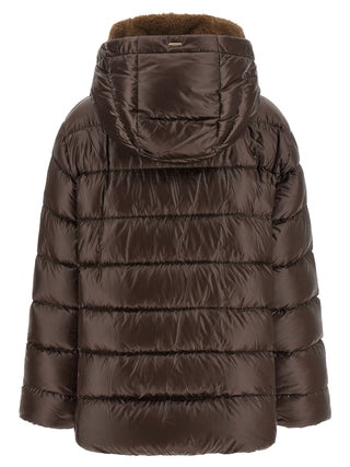 Herno Brown Polyamide Full-Length Jacket