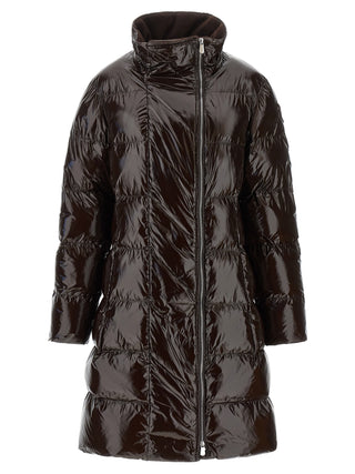 PINKO Brown Polyamide Full-Length Jacket