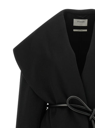 Sportmax Black Wool Coat