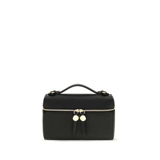 Tory Burch Black Calf Leather Bos Taurus Shoulder Bag