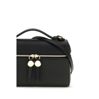 Tory Burch Black Calf Leather Bos Taurus Shoulder Bag