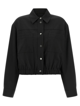 Max Mara Black Wool Full-Length Jacket