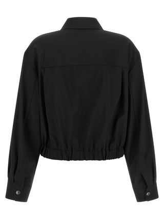 Max Mara Black Wool Full-Length Jacket