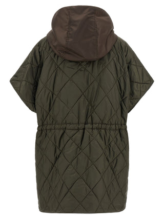Max Mara Brown Polyamide Sleeveless Jacket