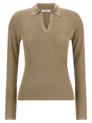 Max Mara Beige Silk Cardigan