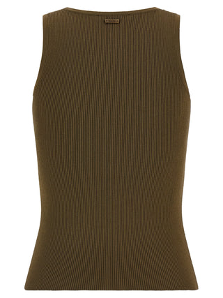 Max Mara Bicolor Viscose Sleeveles T-Shirt