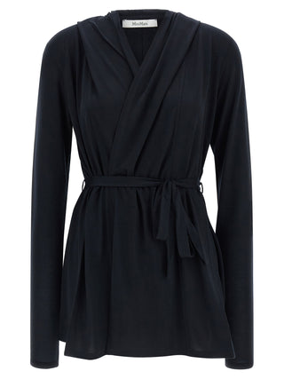 Max Mara Blue Lyocell Cardigan