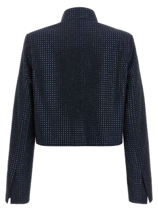 PINKO Blue Polyester Full-Length Jacket