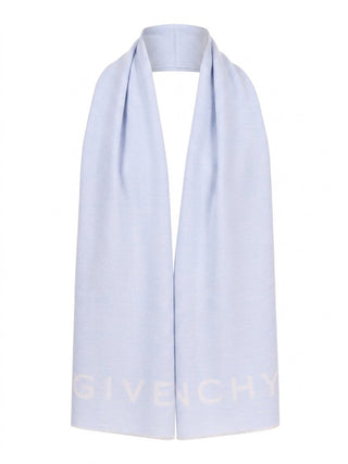 Givenchy Blue Wool Scarf