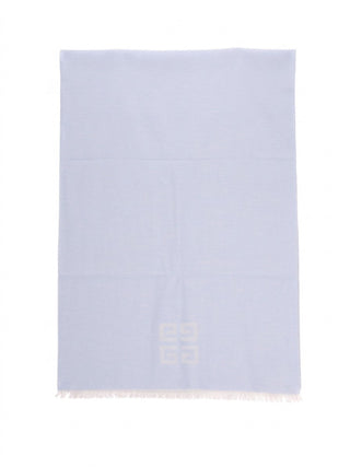 Givenchy Blue Wool Scarf