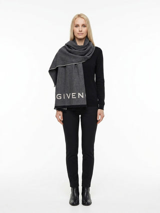Givenchy Gray Wool Scarf