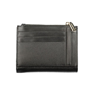 Mario Valentino Black Polyurethane Womens Wallet