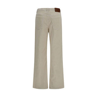 Marni Beige Cotton Flared Pants