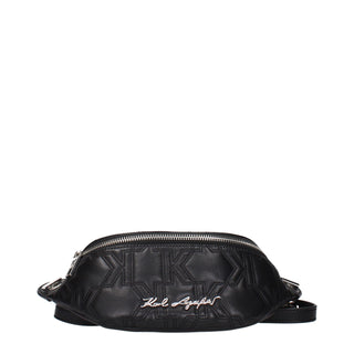 Karl Lagerfeld Black Leather Backpack