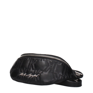 Karl Lagerfeld Black Leather Backpack