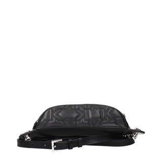 Karl Lagerfeld Black Leather Backpack