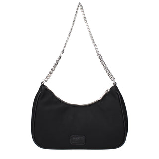 Karl Lagerfeld Black Fabric Shoulder Bag