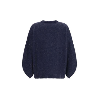 Fabiana Filippi Blue Wool Oves Aries Sweatshirt