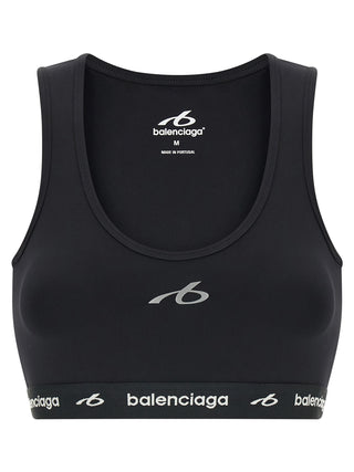 Balenciaga Black Polyamide Sport Bra