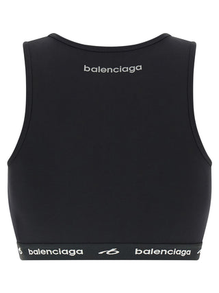 Balenciaga Black Polyamide Sport Bra