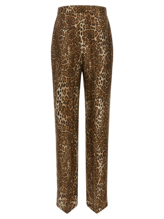 Max Mara Brown Silk Casual Pants