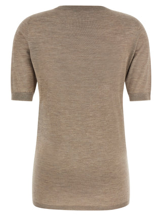 Fabiana Filippi Beige Cashmere Cardigan