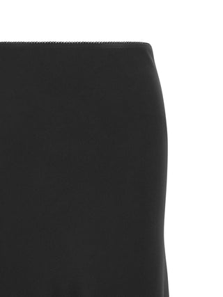 Fabiana Filippi Black Acetate Mini Skirt
