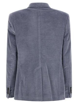 Tagliatore Blue Cotton Blazer