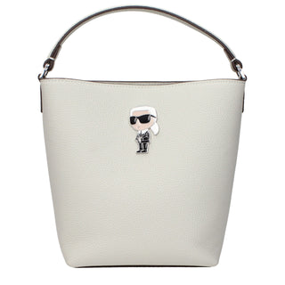 Karl Lagerfeld Gray Leather Handbag