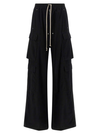 DRKSHDW Black Cotton Cargo Pants