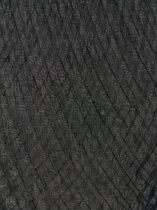 Issey Miyake Black Polyester Scarf