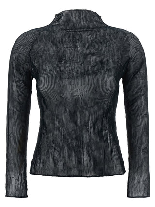 Issey Miyake Black Polyester Cardigan