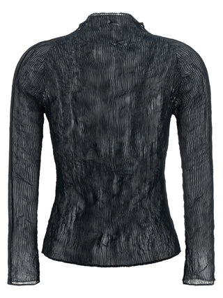 Issey Miyake Black Polyester Cardigan