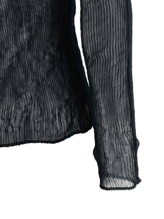 Issey Miyake Black Polyester Cardigan