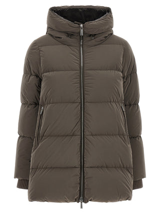 MooRER Brown Wool Full-Length Jacket