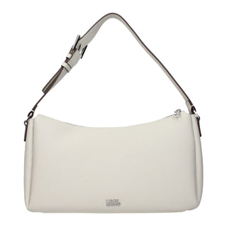 Karl Lagerfeld Gray Leather Shoulder Bag