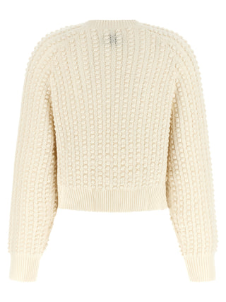 Loulou De Saison White Cashmere Cardigan