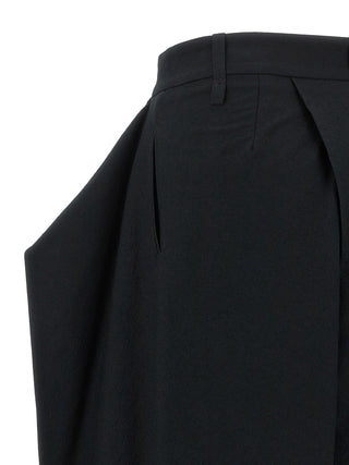 Issey Miyake Black Polyester Casual Pants