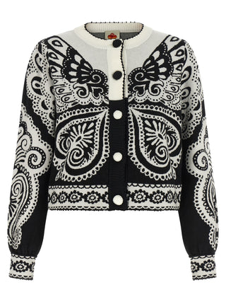 FARM RIO Bicolor Polyester Cardigan