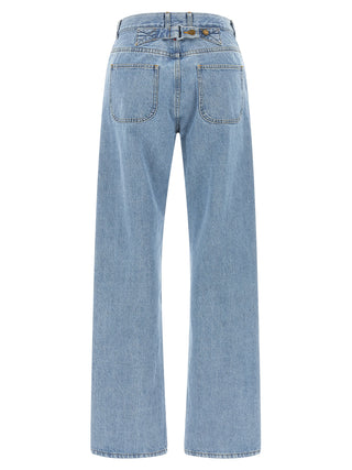 Thom Browne Blue Cotton Straight-Leg Jeans