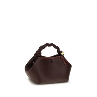 Ganni Brown Recycled Leather Handbag
