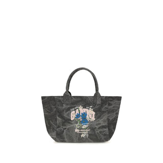 Ganni Gray Cotton Shoulder Bag