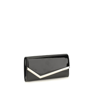Jimmy Choo Black Calf Leather Bos Taurus Clutch Bag