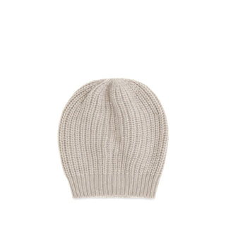 Brunello Cucinelli Beige Silk Beanie