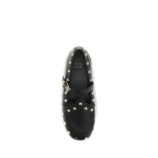Ganni Black Recycled Polyester Ballet Flats
