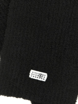 MM6 Maison Margiela Black Marabou Scarf