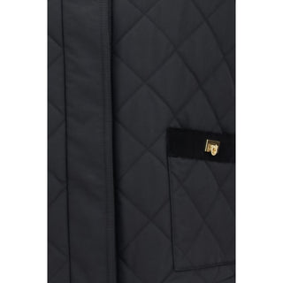 Ferragamo Black Cotton Full-Length Jacket